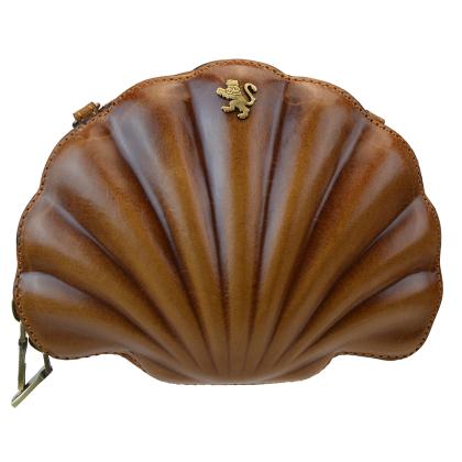 Shell Cross Body Bag B454 in Full Grane Leather